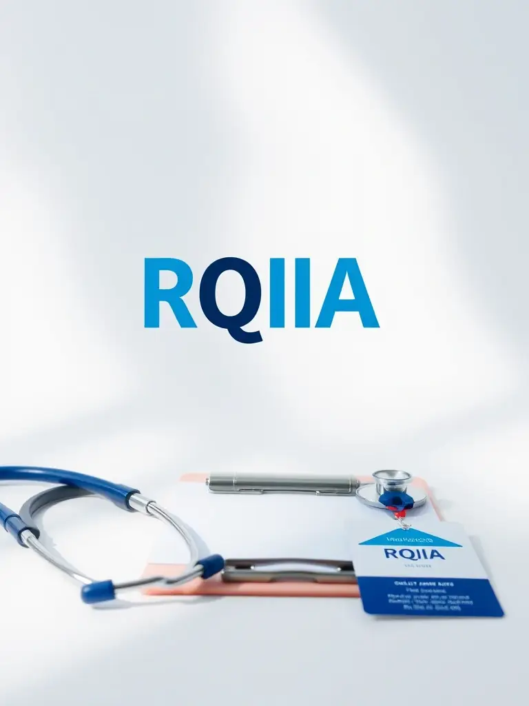 A visual representation of the RQIA (The Regulation and Quality Improvement Authority) logo, alongside imagery representing quality healthcare, emphasizing Niya Healthcare's adherence to regulatory standards.